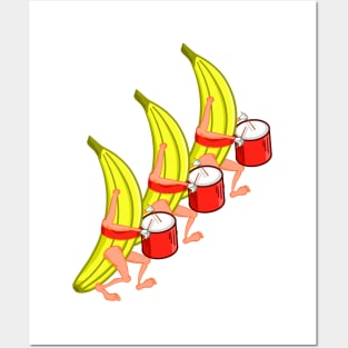 Banana Drummers Posters and Art